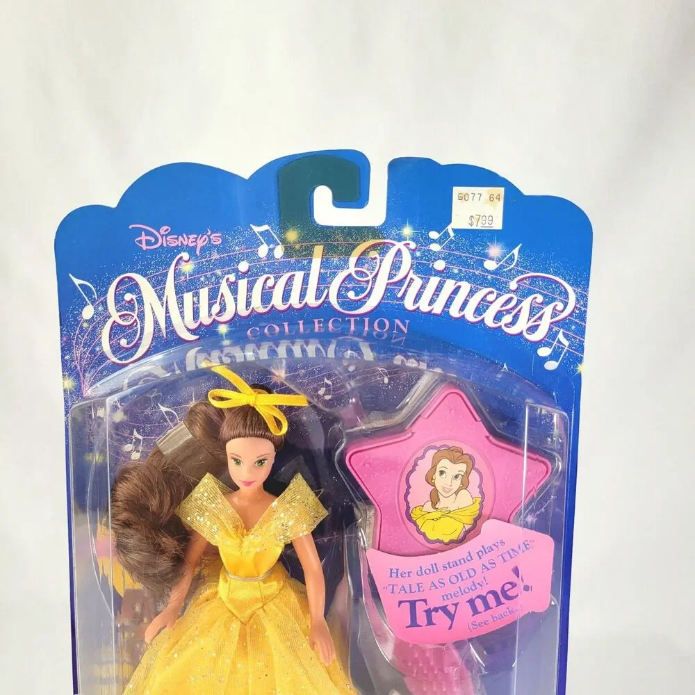 Vintage Disney Musical Princess Belle Doll Beauty & The Beast 1994 Mattel - Read